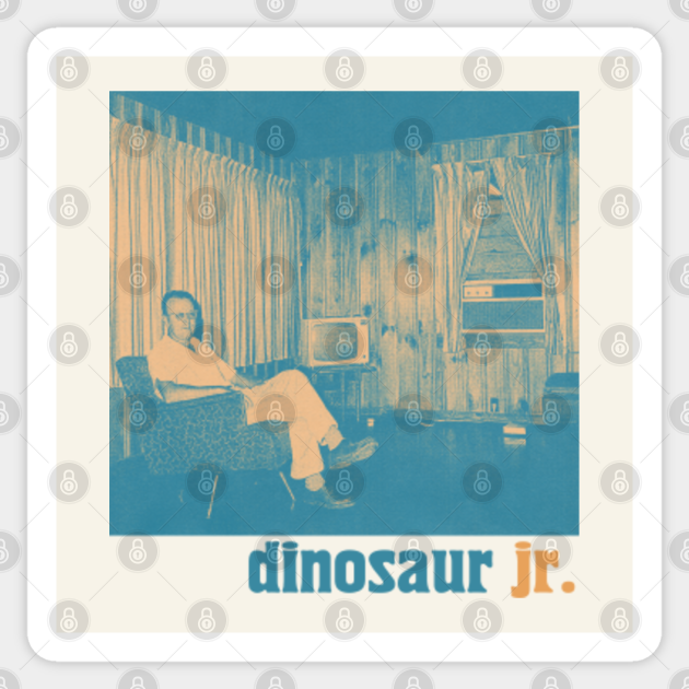 Retro Style 90s Dinosaur Jr Fan Design - Dinosaur Jr - Sticker