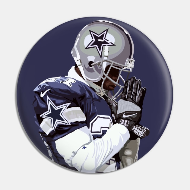 Carl Cordes Deion Sanders • Dallas Cowboys Pin