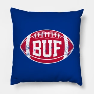 BUF Retro Football - Blue Pillow