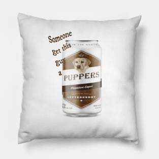 Puppers Beer Pillow