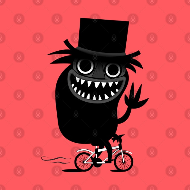 Babadook Likes Bicycle by Plan8