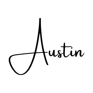 Austin Black Typography T-Shirt