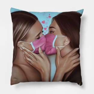 MAKE LOVE NOT VIRUS Pillow