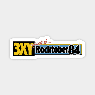 3XY Rocktober Revolution Concert Print 1984 Front and Back Magnet