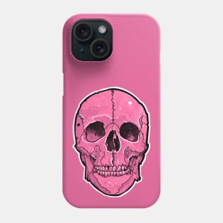 pretty pink skull Phone Case