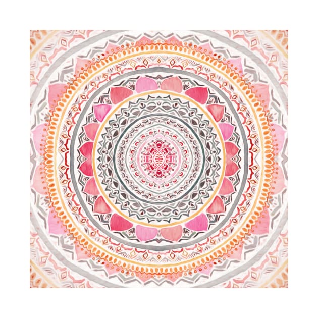 Pastel Bohemian Mandala by TigaTiga