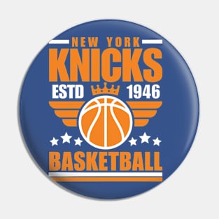 New York Knicks 1946 Basketball Retro Pin