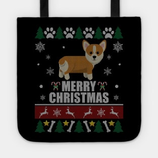 Corgi Butt Christmas Tote