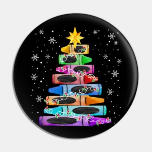 Christmas Crayon Tree Light Pin