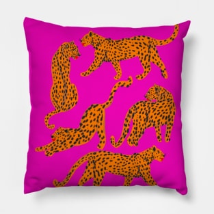 Leopard Prowl: A Dance of Spots and Grace Pillow