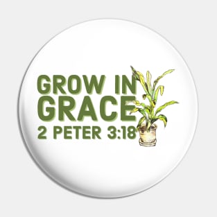 Grow in Grace Faith and Jesus Pin