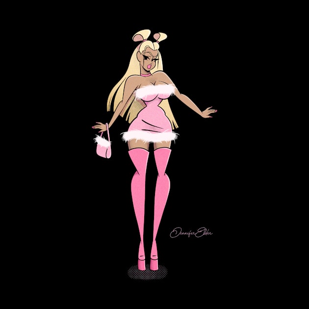 Pink Bimbo by Jennifer Elder Art