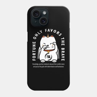 Super Maneki Neko Funny Cat White Phone Case