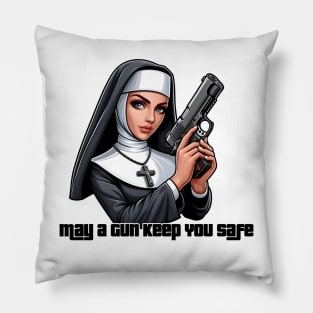 Gun Bless You Pillow