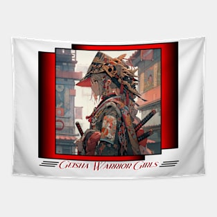 Geisha Warrior Girl Tapestry