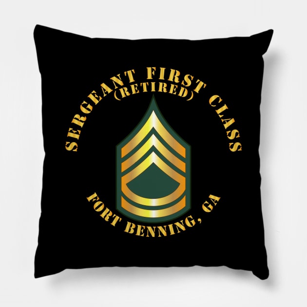 Sergeant First Class - SFC - Retired - Fort Benning, GA Pillow by twix123844