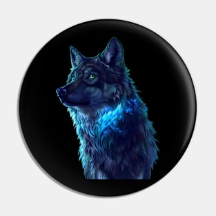 Wolf Howling Harmony Pin