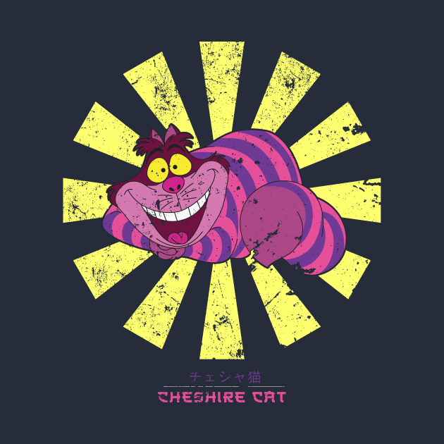 Cheshire Cat Retro Japanese by Nova5