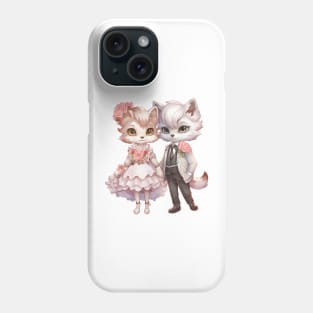 Wolf Couple Gets Married Phone Case