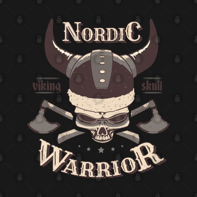 Nordic Warrior, Viking Skull by LR_Collections