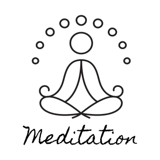 Meditation Figure doing Yoga T-Shirt