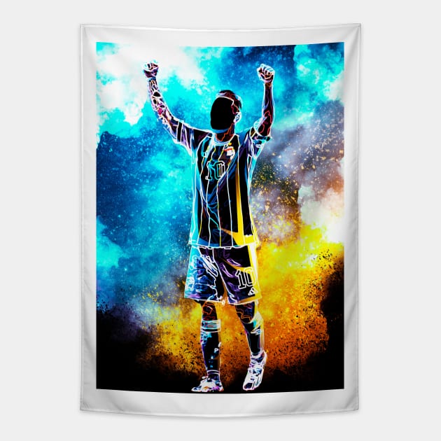 Soul of messi 10 Tapestry by San Creative