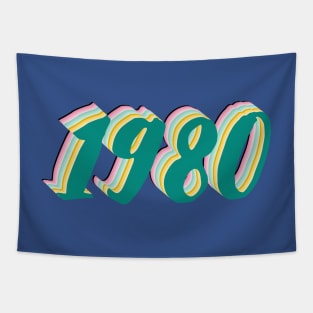 1980 Birthday Gift T-Shirt Tapestry