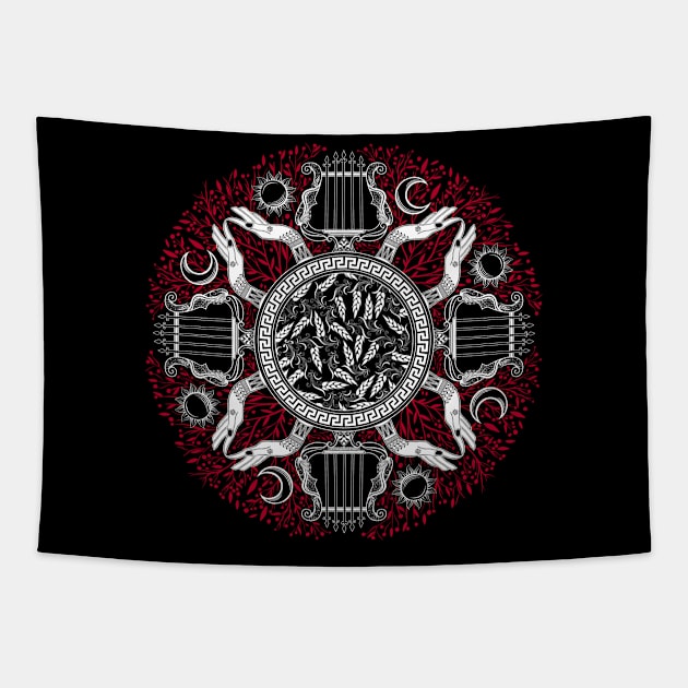 The Harvest (greek ornament) - Sunweaver Tapestry by Sunweaver