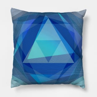 Jewel Lines - Sapphire & Cobalt Pillow