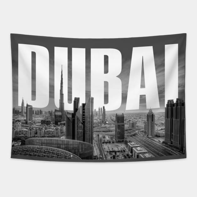Dubai Cityscape Tapestry by PLAYDIGITAL2020