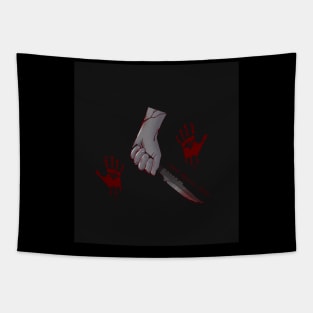 Hand and Knife Tapestry