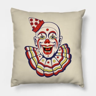 Vintage Circus Clown Pillow