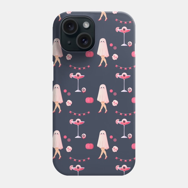 Barbie Halloween pattern, female ghost in heels Phone Case by Ann4design