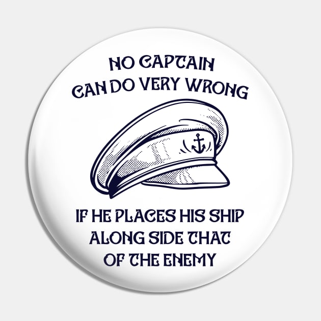 No Captains Wrong Pin by Vintage Division