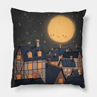 Night village Pillow