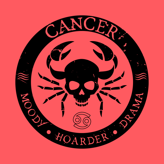 Savage Cancer Zodiac Antisocial Astrology by atomguy