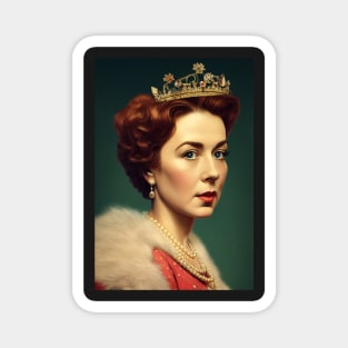 Portrait of Queen Elizabeth II Magnet