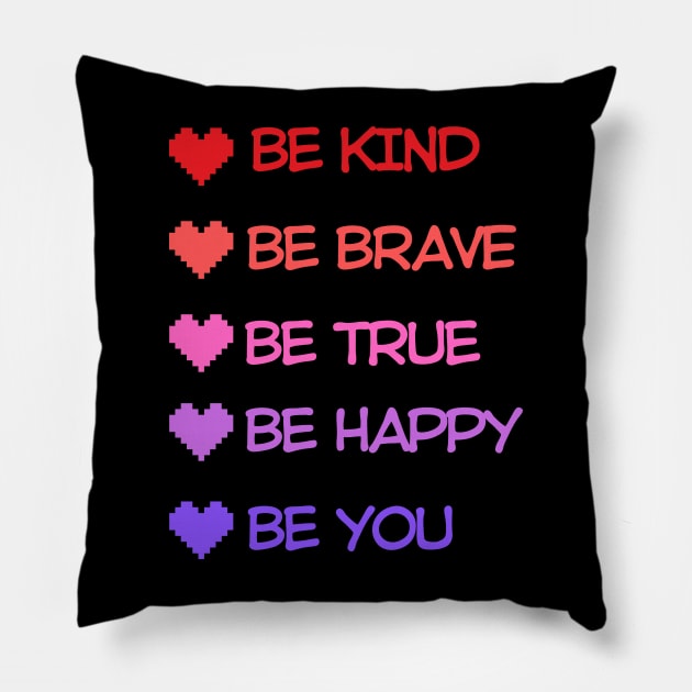 Be kind be you Pillow by Salizza