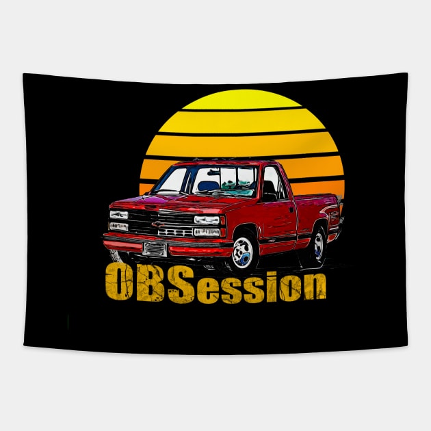 OBS Obsession Chevy C/K trucks General Motors 1988 and 1998 pickup trucks, heavy-duty trucks square body Old body style Tapestry by JayD World