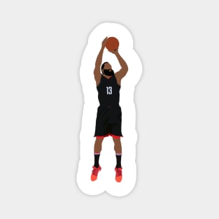 James Harden in Black Hou Rockets Uni Magnet