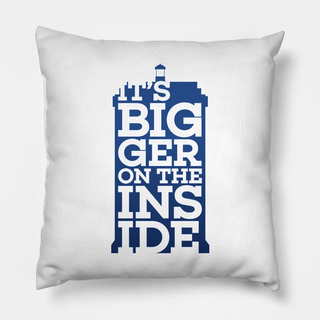 Bigger on the Inside Pillow by polliadesign