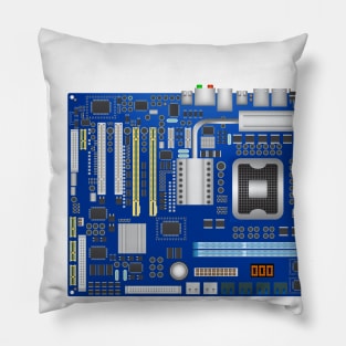 Classic Computer Mainboard Geek Art Pillow