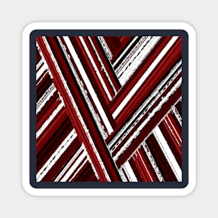 red and white colors Magnet