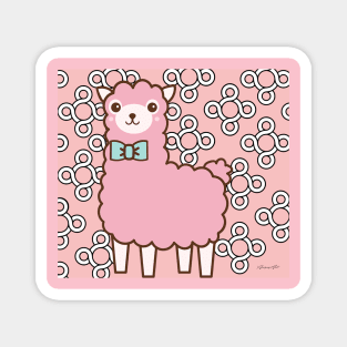 Pink Lama Magnet