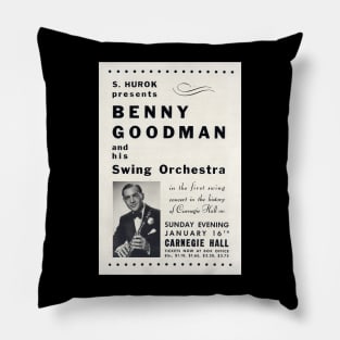 Benny Goodman - Carnegie Hall - NYC - 1938 Pillow