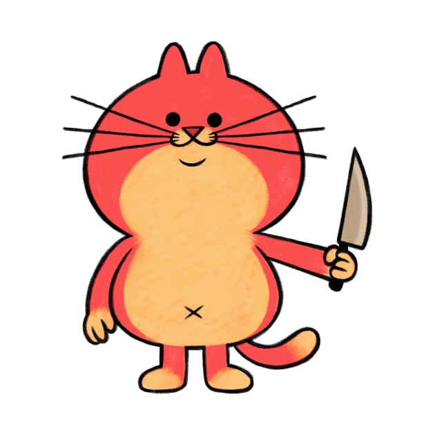 Knife cat by sadwastelander