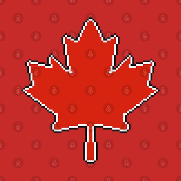 the leaves of the flag of canada by pixel eats sugar