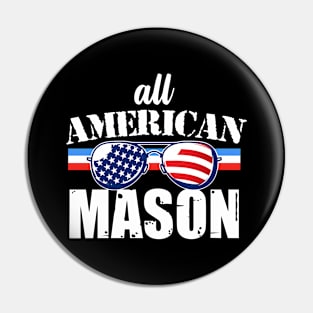 American Mason Pin