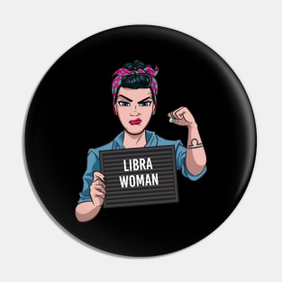 Libra Woman Pin