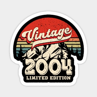 Vintage 2004 20th Birthday Gift Retro Distressed Magnet